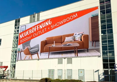 Robustes Werbebanner für Außenwerbung drucken lassen