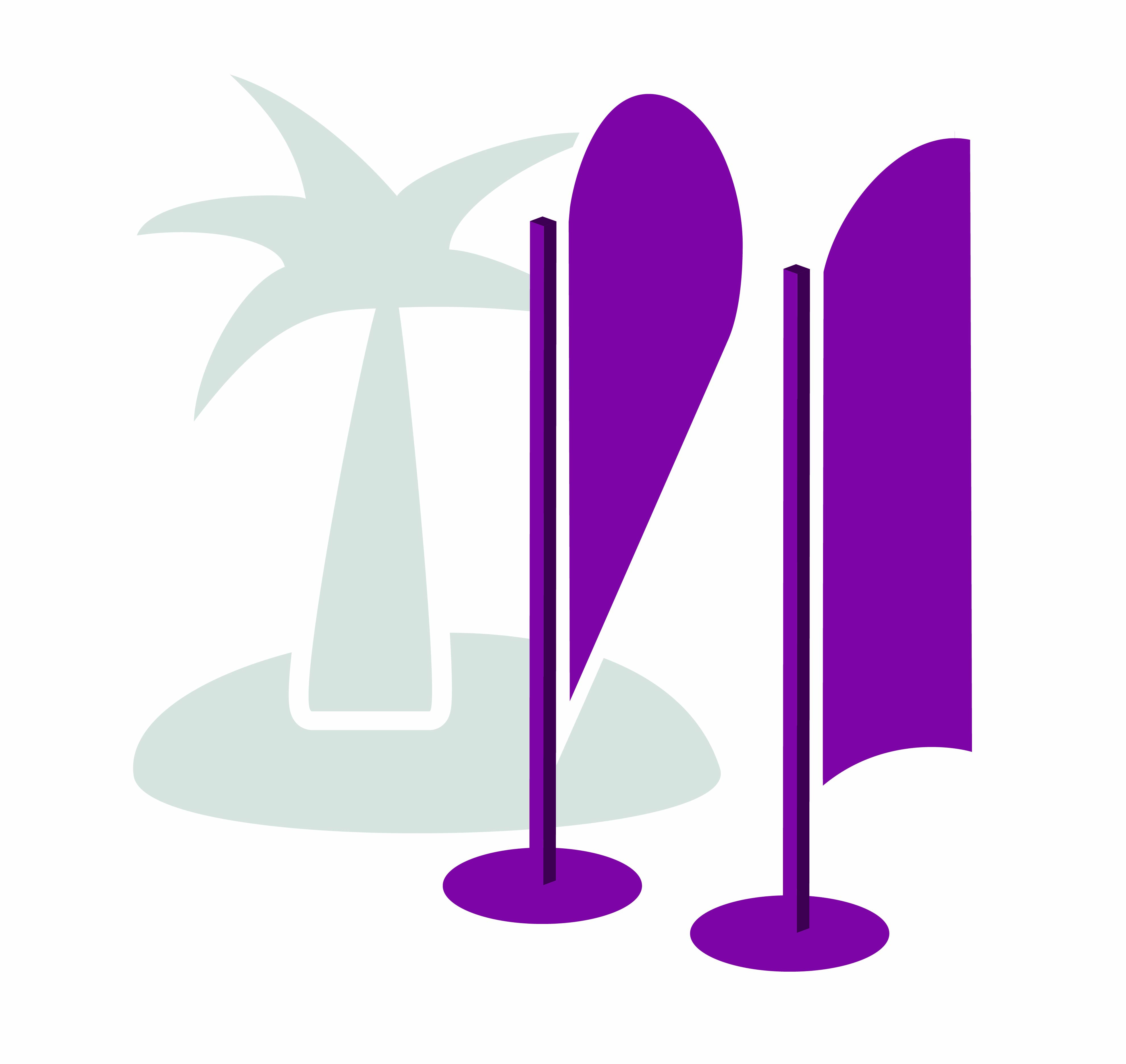 Bandiera da spiaggia personalizzata