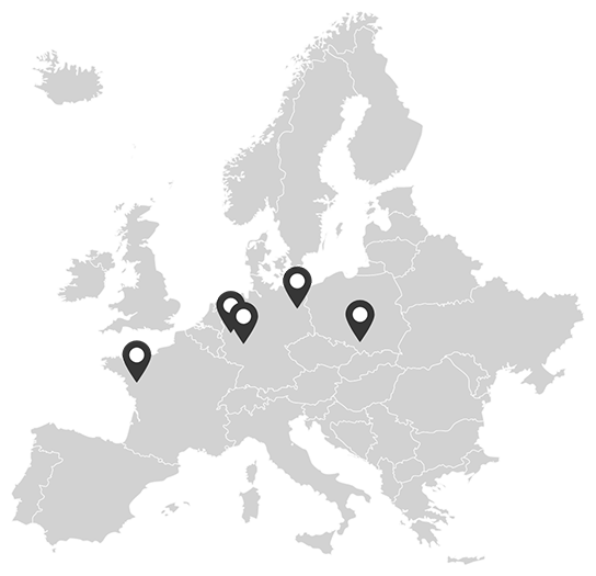 Sedi di bannerstop in Europa – produzione e assistenza in Germania, Polonia e Francia