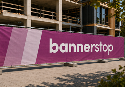 Striscione in Mesh per recinzione da cantiere